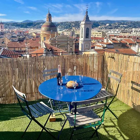 Apartamento Triplex Toit-terrasse Authentique Vieux-nice & Niza