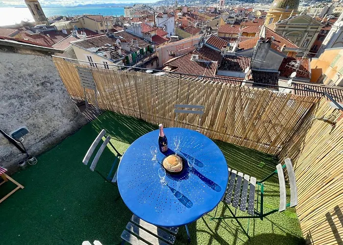 Triplex Toit-terrasse Authentique Vieux-nice & Lejlighed *